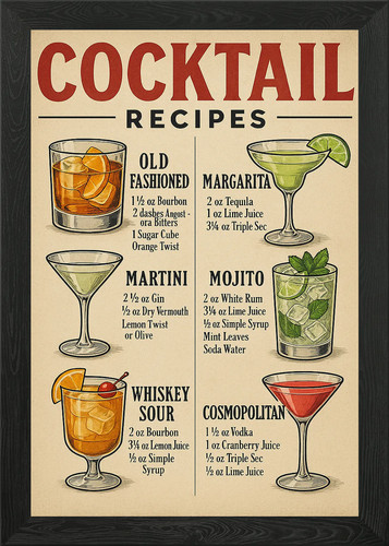 Vintage cocktail guide - cocktail, –
