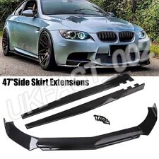 Side Skirt + Front Bumper Lip Splitter Spoiler For BMW 3 Series E90 E91 E92 E93