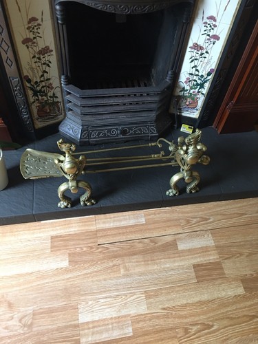 Victorian solid brass gargoyle