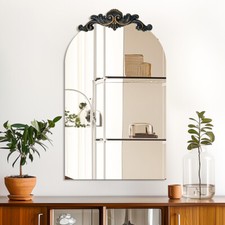 Large Ornate Arched Antiqued