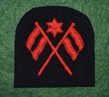 Royal Navy, Visual Signalling Trained Operator WW2 Trade Badge/Patch
