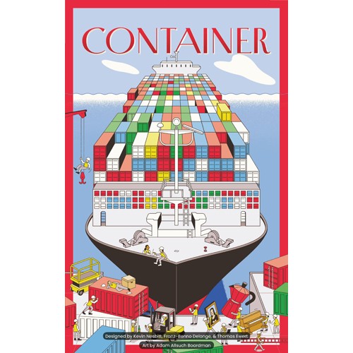 Container board game - board,