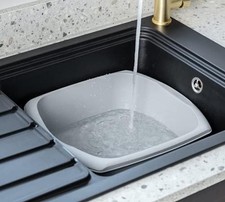 Addis 518459 Eco Washing Up Bowl 100% Recycled Plastic 9.5 Litre Light Grey