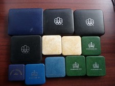 Small collection of Various Sized Empty Coin Cases 02