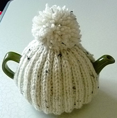 Hand knitted tea cosy - , small