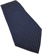 Lewin silk tie mens navy - silk,