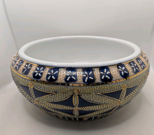Vintage blue white gold - white, slip