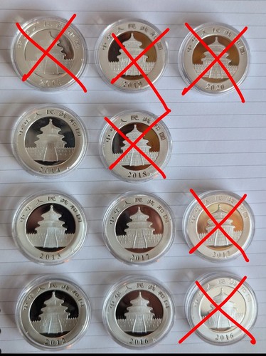 1oz 30g silver coins - 1oz/30g, panda