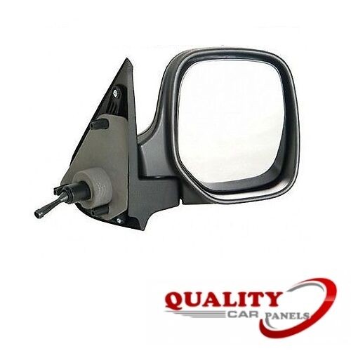 Door wing mirror manual - door, black