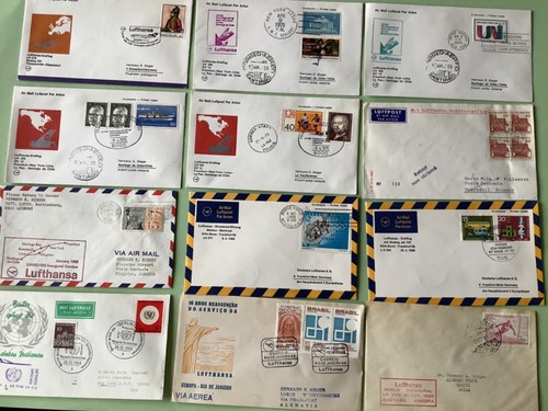 Airmail flight covers mixed - flight,