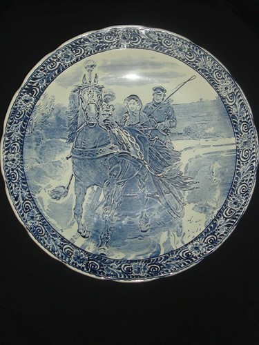Vintage blue delft - delft, plate