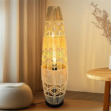 Rattan Woven Floor Lamp Boho