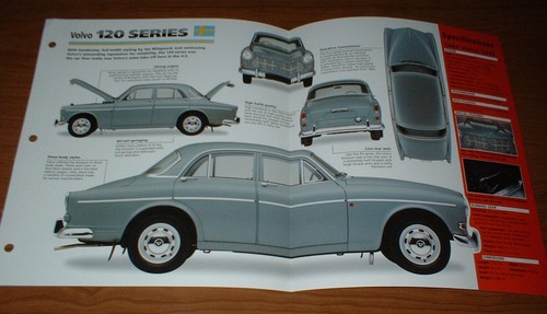 1965 volvo 122s spec - spec, sheet