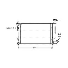 Radiator For Peugeot 306 1.8 16V AVA