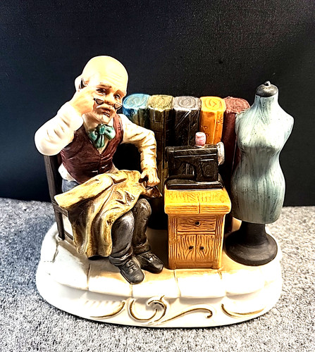 Vintage porcelain man tailor - man,