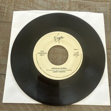 “American Woman” & “Fly Away” Lenny Kravitz 45rpm Used Jukebox White Sleeve