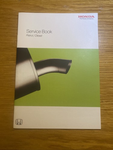 Honda service book stamped - honda,