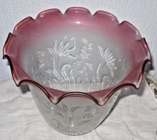 SUPERB LARGE  ETCHED GLASS