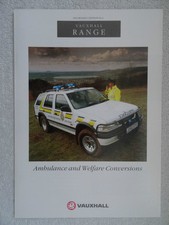 Vauxhall - Ambulance & Welfare Conversions brochure 1992 - Midi,Rascal,Astramax.