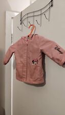 Girls Pink Disney Mickey & Friends Hoodie Lightweight Coat 6-9 Months By Tesco