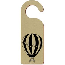 'Cute Hot Air Balloon' 200mm x 72mm Door Hanger / Sign (DH00047062)