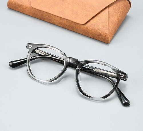 Retro grey stripe full rim - grey,