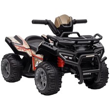 HOMCOM 6V Kids Electric Ride on Car Toddler Quad Bike ATV for 18-36 month Black