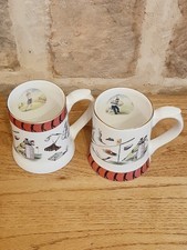 Vintage Wade Golf Tankards Set