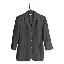 Vintage Ann Taylor Black Linen