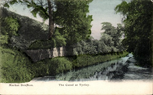 Market drayton the canal at - canal,