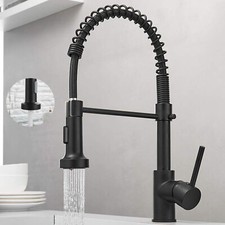 Matt black monobloc kitchen - black,