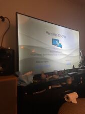 toshiba 60" smart 4k tv slighty dark on top left corner