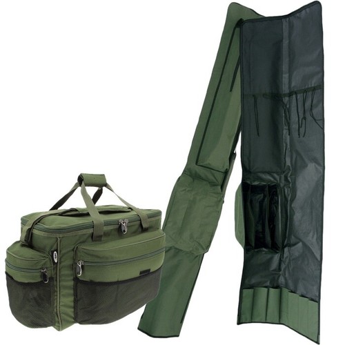 Large fishing bag and - carp, rod