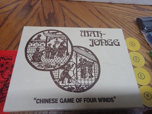 Vintage mah jongg wooden - vintage, mah-jongg