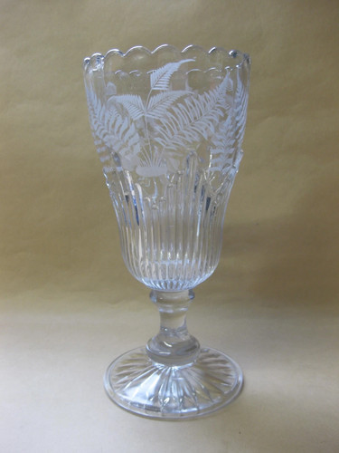 Large antique pressed glass - pressed,