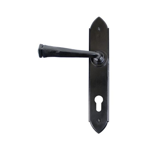 Anvil gothic black lock handle - gothic,