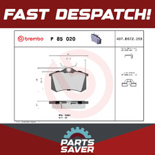 Brake Pads Set fits VW GOLF
