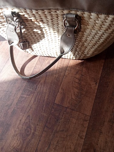 Corn husk straw tote - husk,