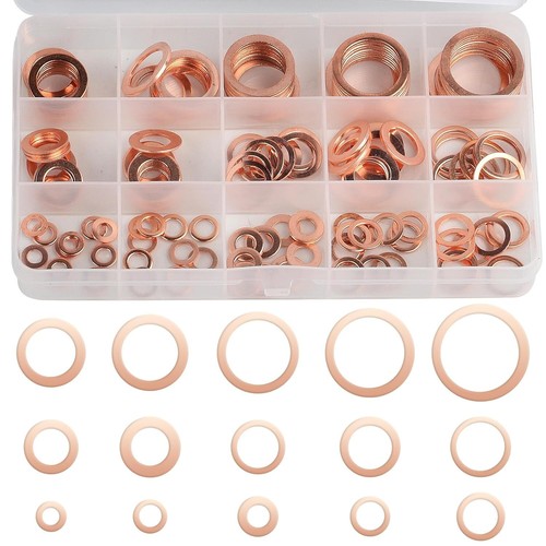 150pc m22 copper - m5-m22, washers