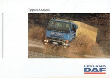 LEYLAND-DAF CONSTRUCTOR FAR FAS 4x2 6x2 8x4 TIPPER/MIXER TRUCK '79SALES BROCHURE