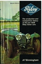 RILEY 9hp 12hp 14hp 15hp 16hp CARS 1927-39 PRODUCTION & COMPETITION HISTORY BOOK