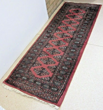Afghan Rug. Handcrafted, Luxuriously Thick, 70" Long Condition. Clean, Vintage.