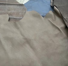 Upholstery Leather. Taupe Brown. 1,4kg. Two Big Pieces 