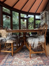 Yew table and chairs with - yew,