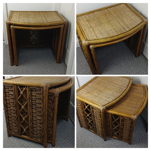 Vintage 1970s bamboo rattan - bamboo,