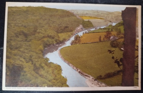 Vintage postcard river - river, wye