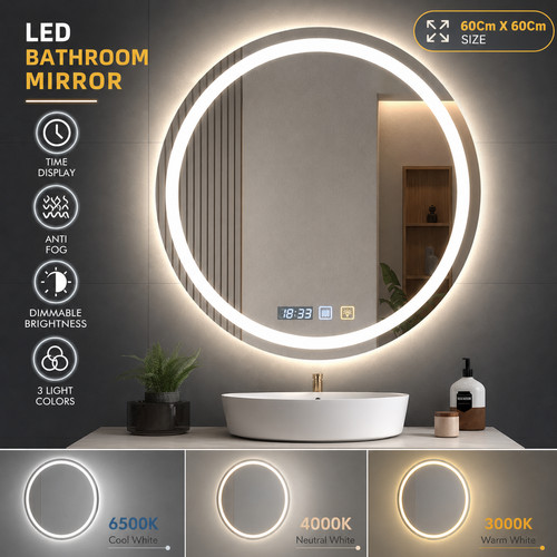 Elegant led bathroom - led, mirror