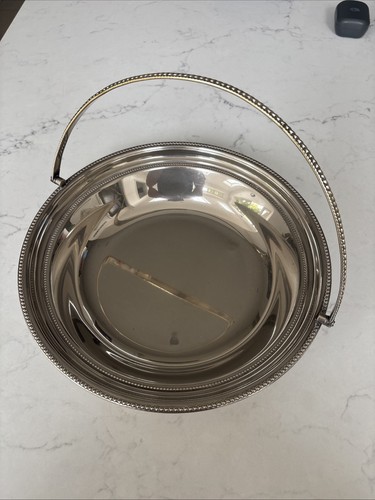 Vintage silver plate - plate, pedestal