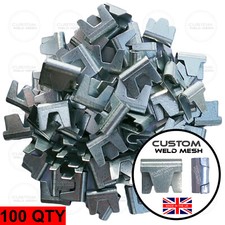 100x Wire Mesh Clips Gabion