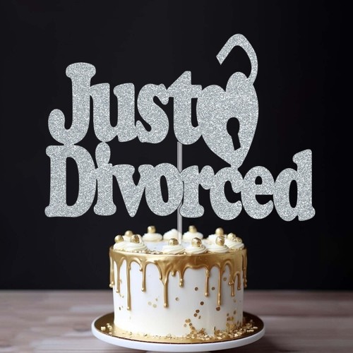 Just divorced cake topper - divorced,
